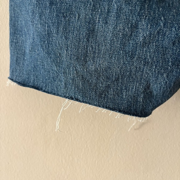 Levi's Classic Blue Jeans with Tan Leather Patch - Picture 5 of 5